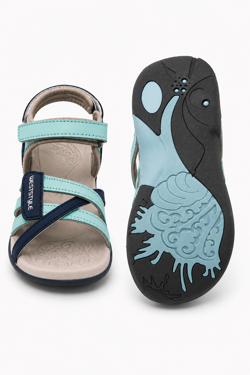 AROSA | Damen Trekking Sandalen mit Klettverschluss