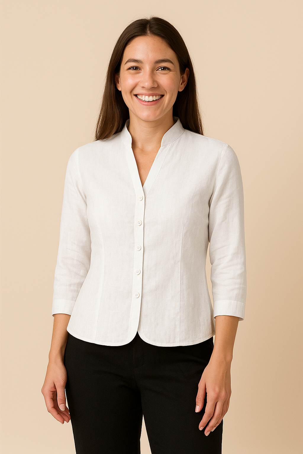 AROSA | Damen Blazer in Leinenstil leicht und sommerlich für im Büro, Feste & Freizeit