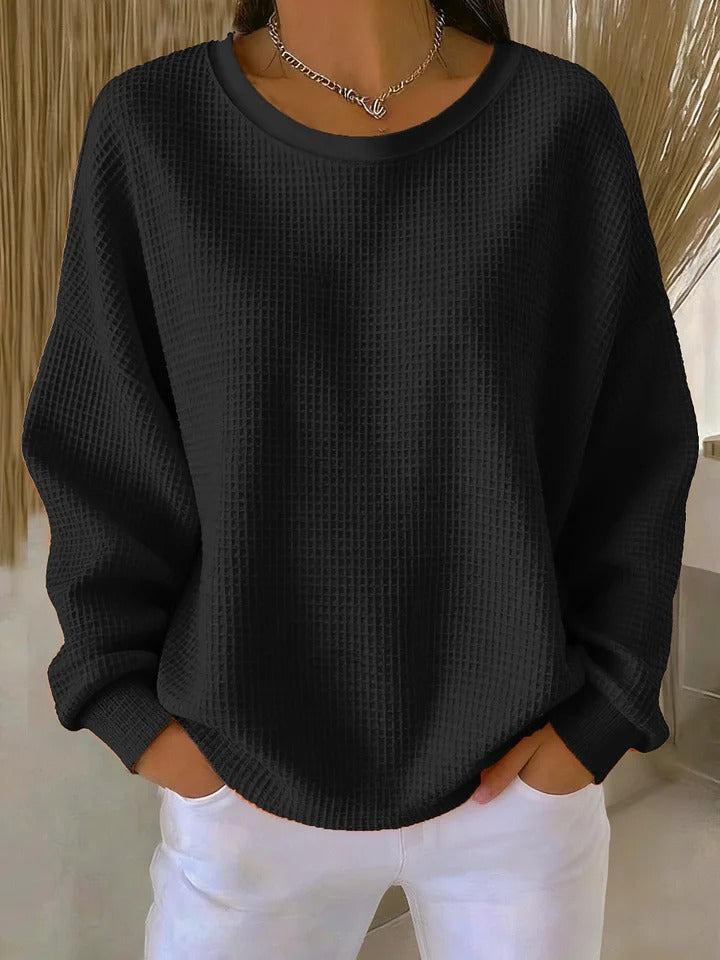Elora Texturiertes Sweatshirt – Komfort trifft Stil