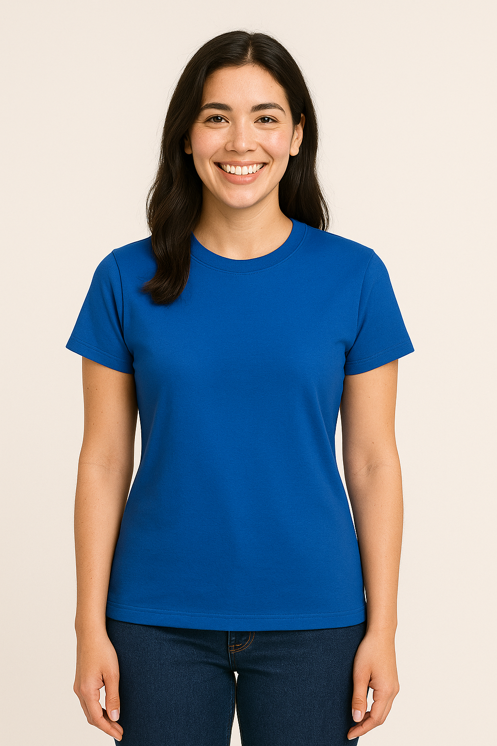 AROSA | Damen T-Shirt Baumwolle mit klassischem Schnitt für Freizeit & Stil