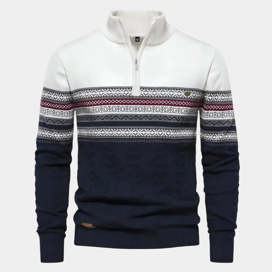 Strickpullover mit Reissverschluss
