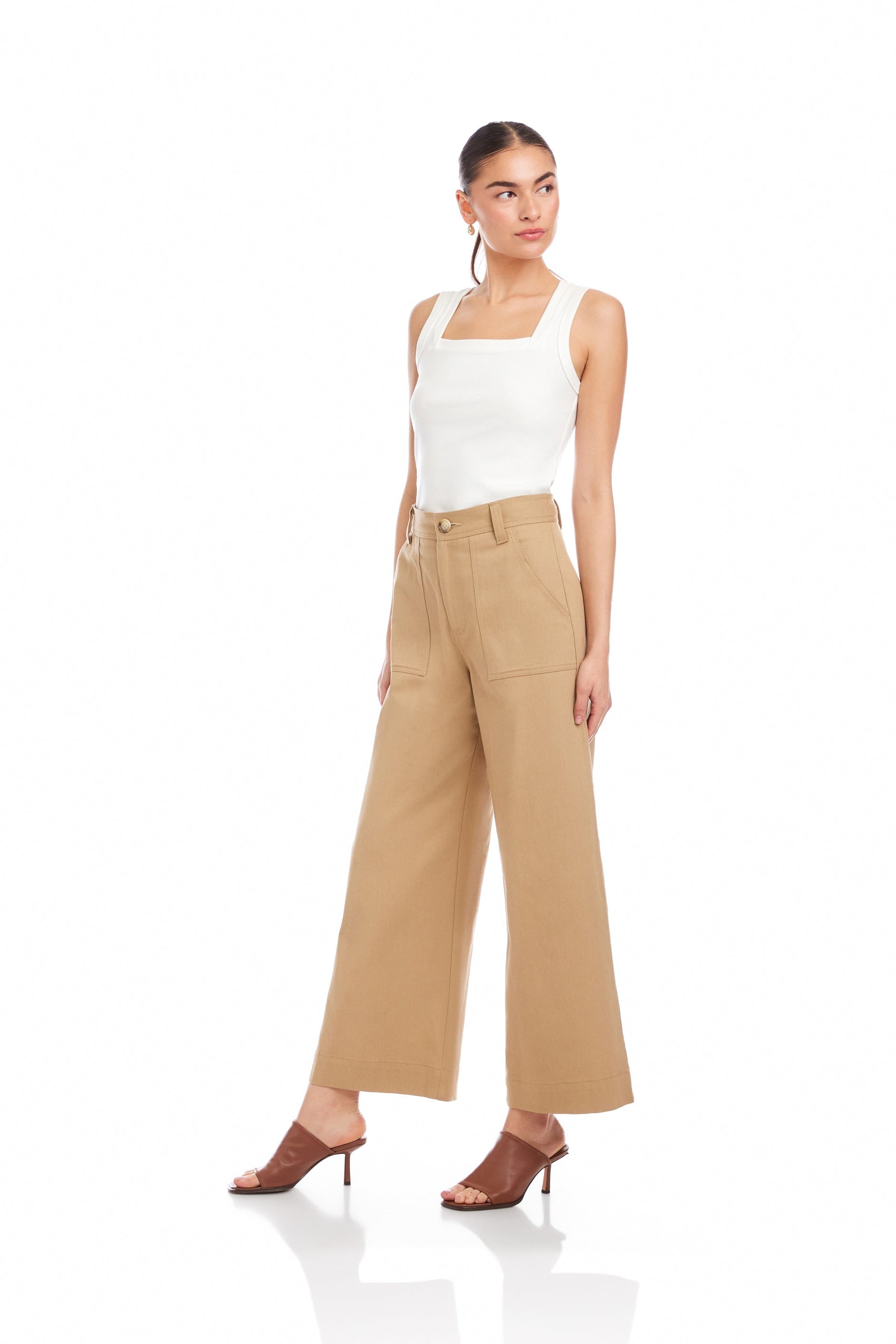 Ryder Damen Hose – Klassische Stoffhose mit geradem Bein