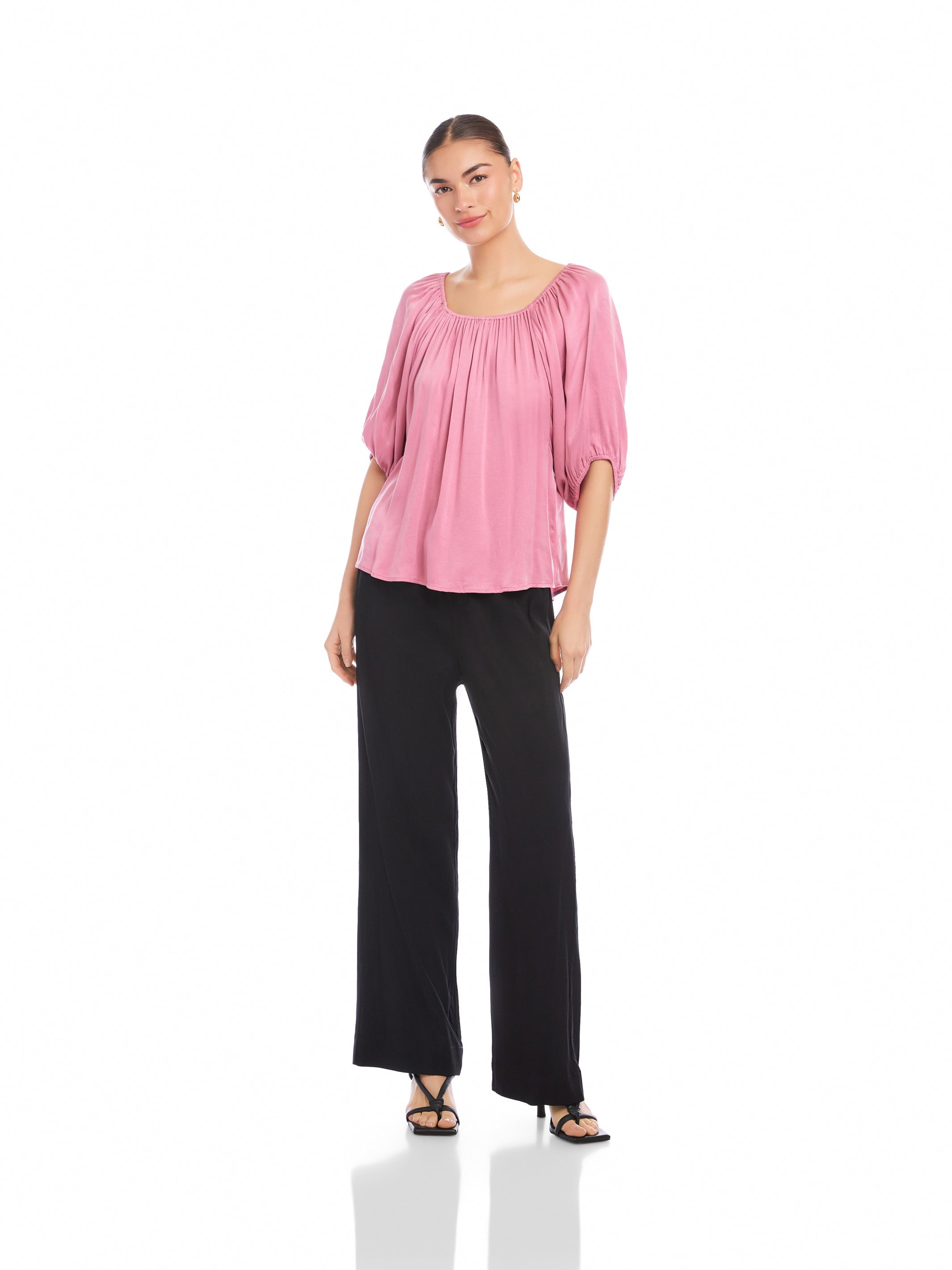 Liza Damen Bauernbluse – Romantische Bluse mit Volants