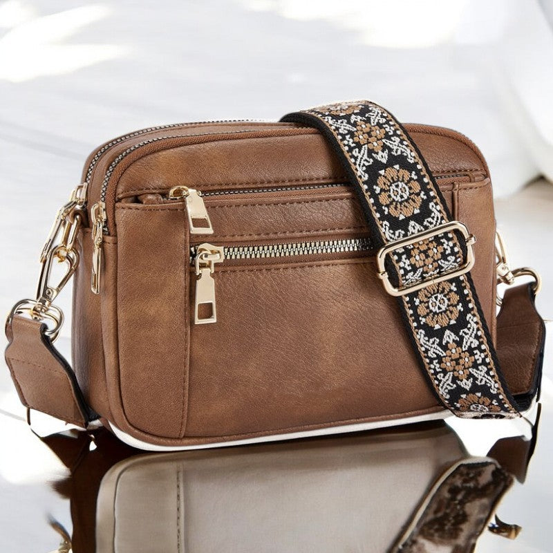 Mila Stilvolle Leder Schultertasche