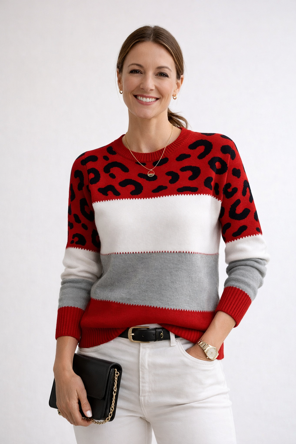 Valmont | Eleganter Leopardenpullover