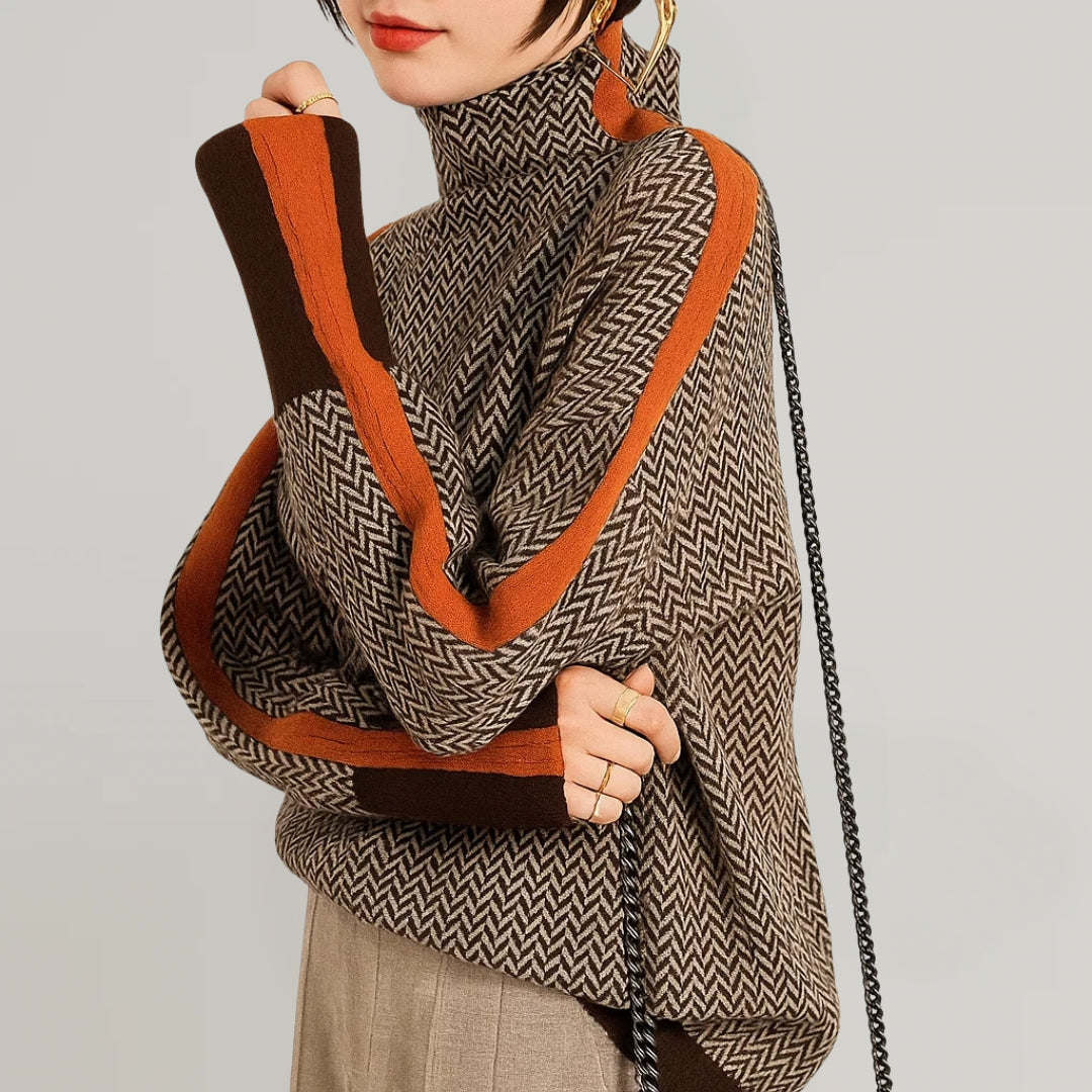 Martina | Pullover mit Stehkragen