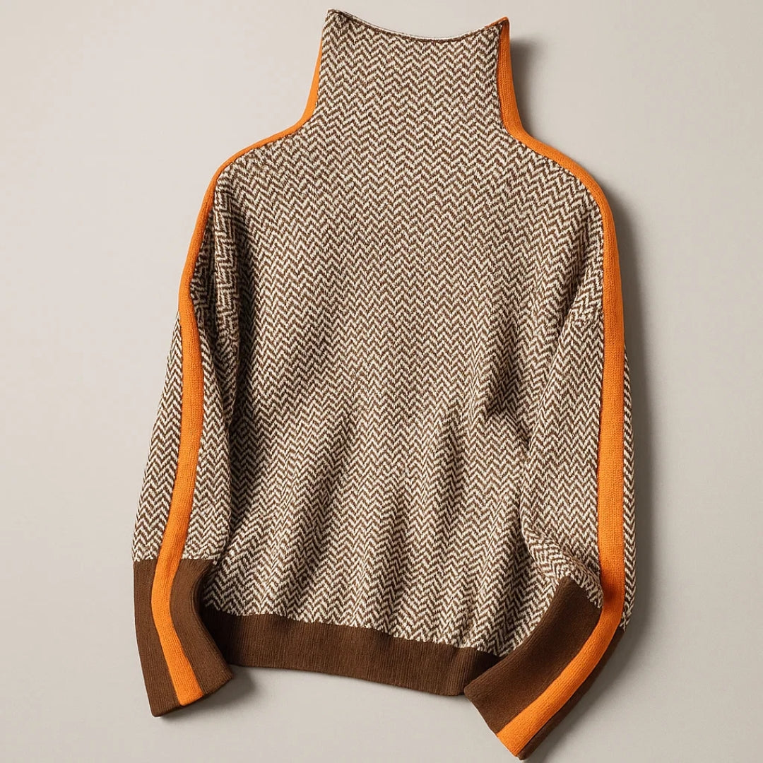 Martina | Pullover mit Stehkragen