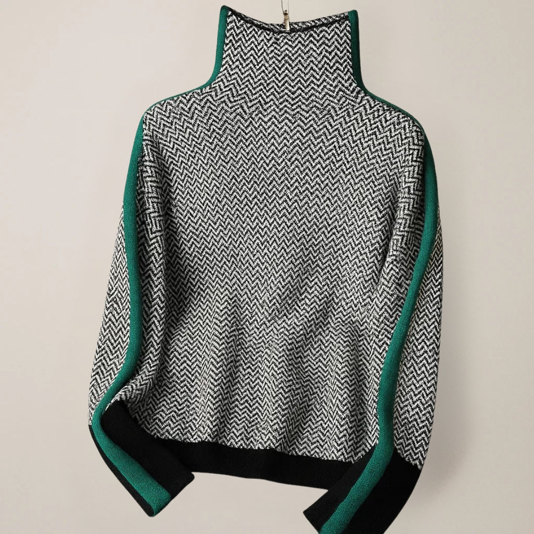 Martina | Pullover mit Stehkragen