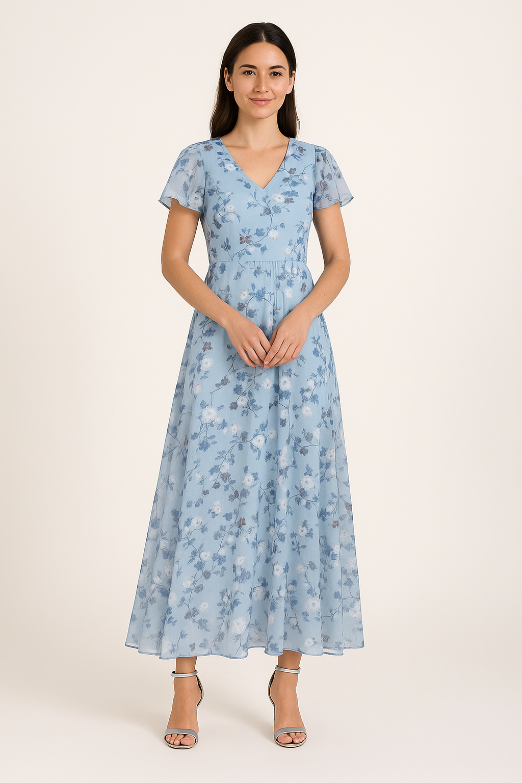 AROSA | Atmungsaktives Damen Midikleid elegant für Sommer
