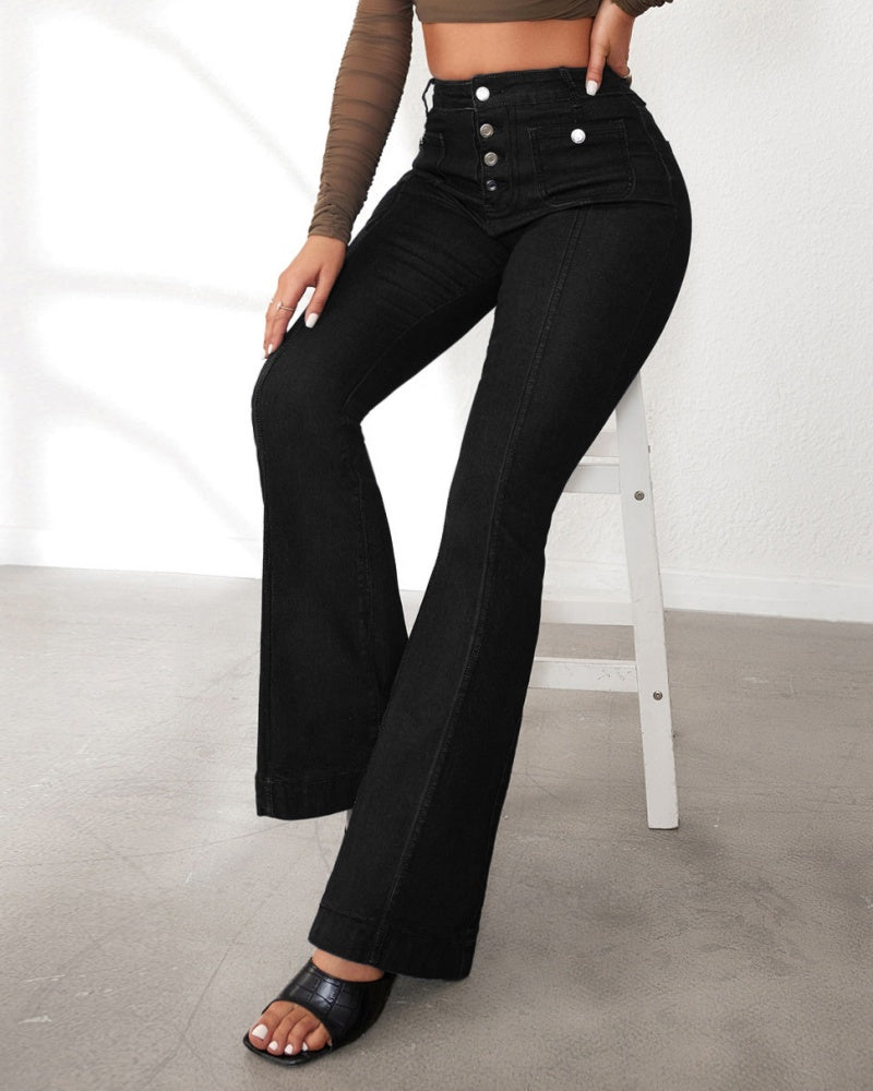 Damen Jeans mit Hoher Taille