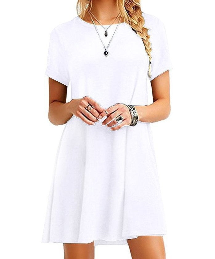 Vintage Damen T-Shirt Mini Kleid