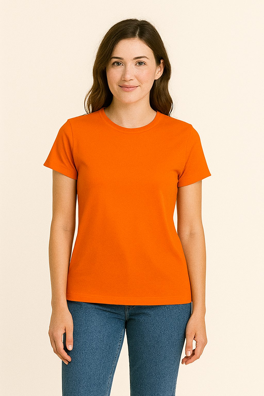 AROSA | Damen T-Shirt Baumwolle mit klassischem Schnitt für Freizeit & Stil