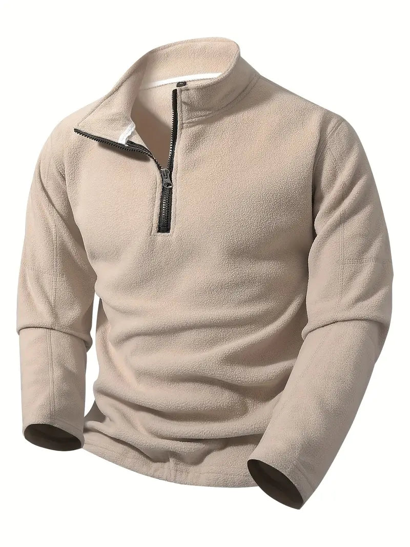 Maurits Sweatjacke Mit Halbem Reißverschluss
