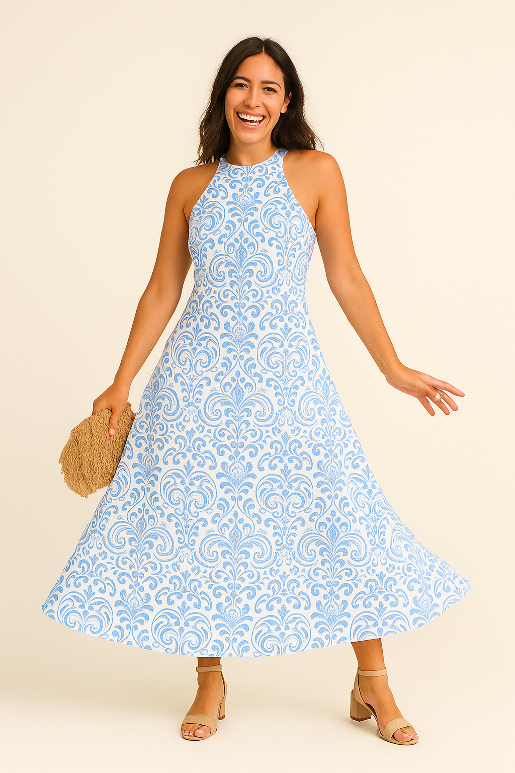 AROSA | Damen Sommerkleid luftig-leicht mit elegantem Schnitt