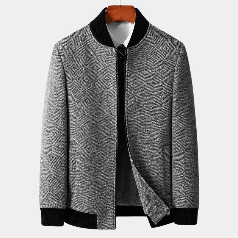 Herren Komfort Wolljacke
