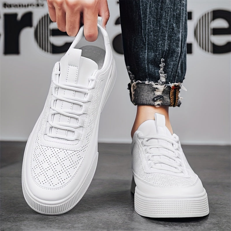 AROSA| Herren Sneaker Porter in Lederoptik mit luftdurchlässiger Perforation