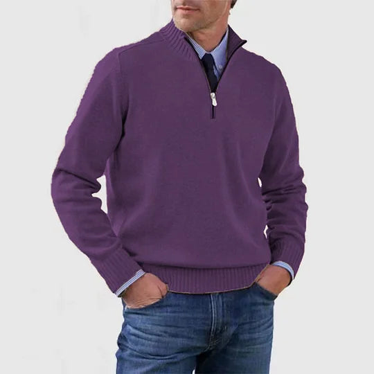 Ben Langarm Herren Zip-Pullover