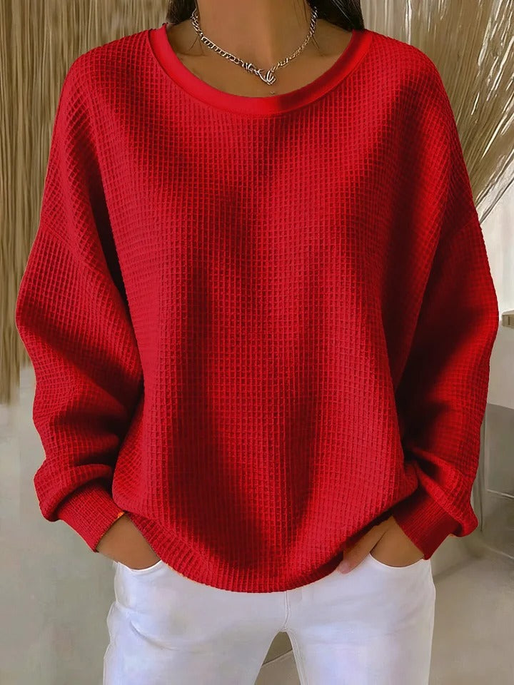 Elora Texturiertes Sweatshirt – Komfort trifft Stil