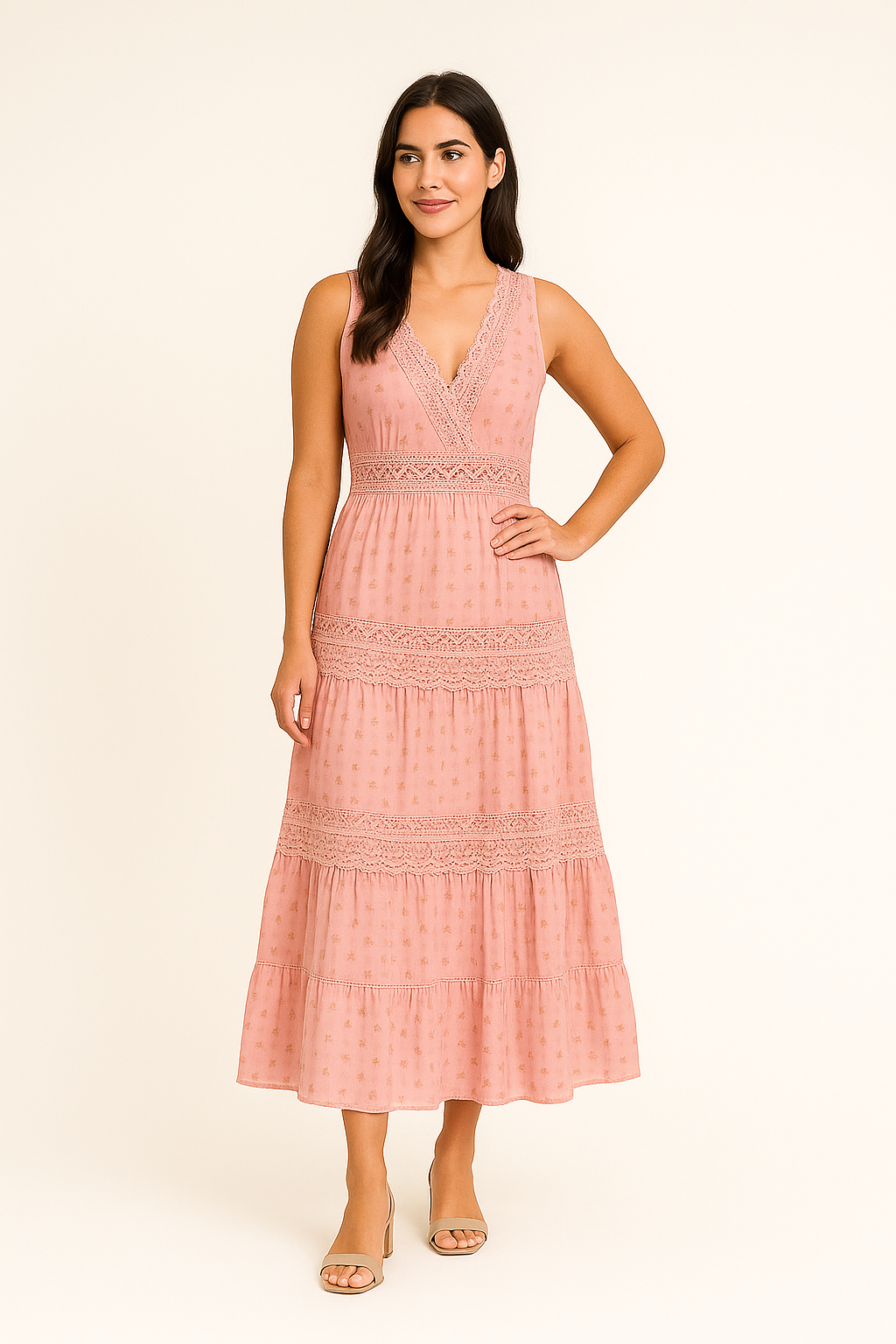 AROSA | Festliches Damen Boho Maxikleid luftig & leicht