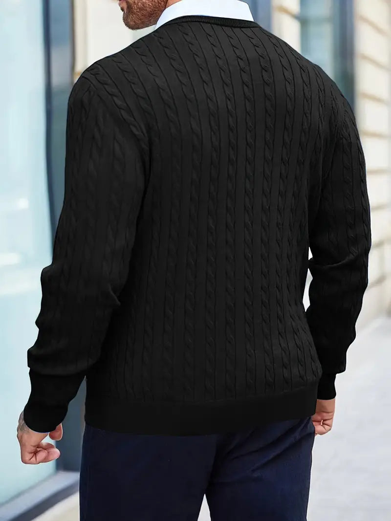 Jonty Gestrickter Rollkragenpullover