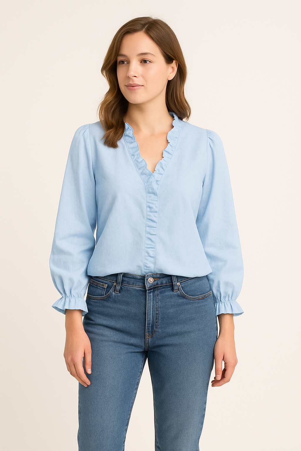 AROSA | Damen Chic Bluse mit elastischem Material luftig & leicht