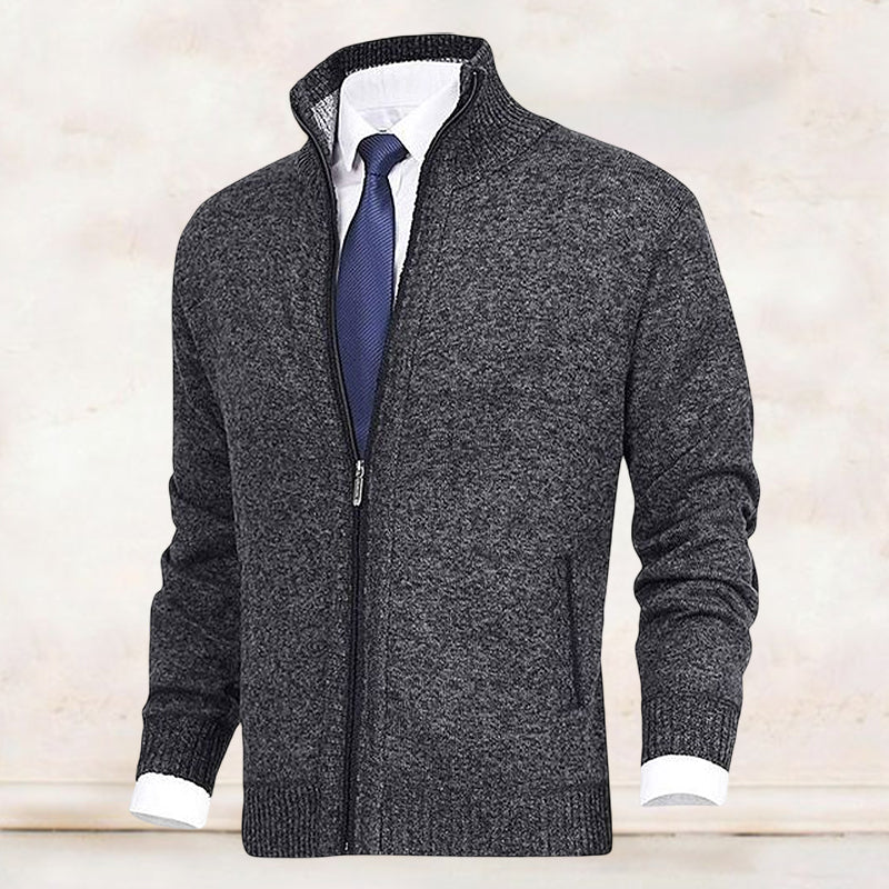 Lanzo Langärmelige Strickjacke