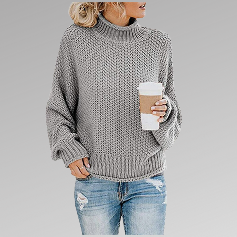 Olivia | Pullover mit hohem Kragen