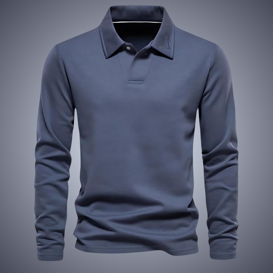 Küstenzeit Herren Langarm Polo-Shirt