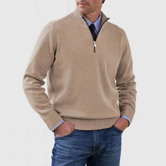 Ben Langarm Herren Zip-Pullover