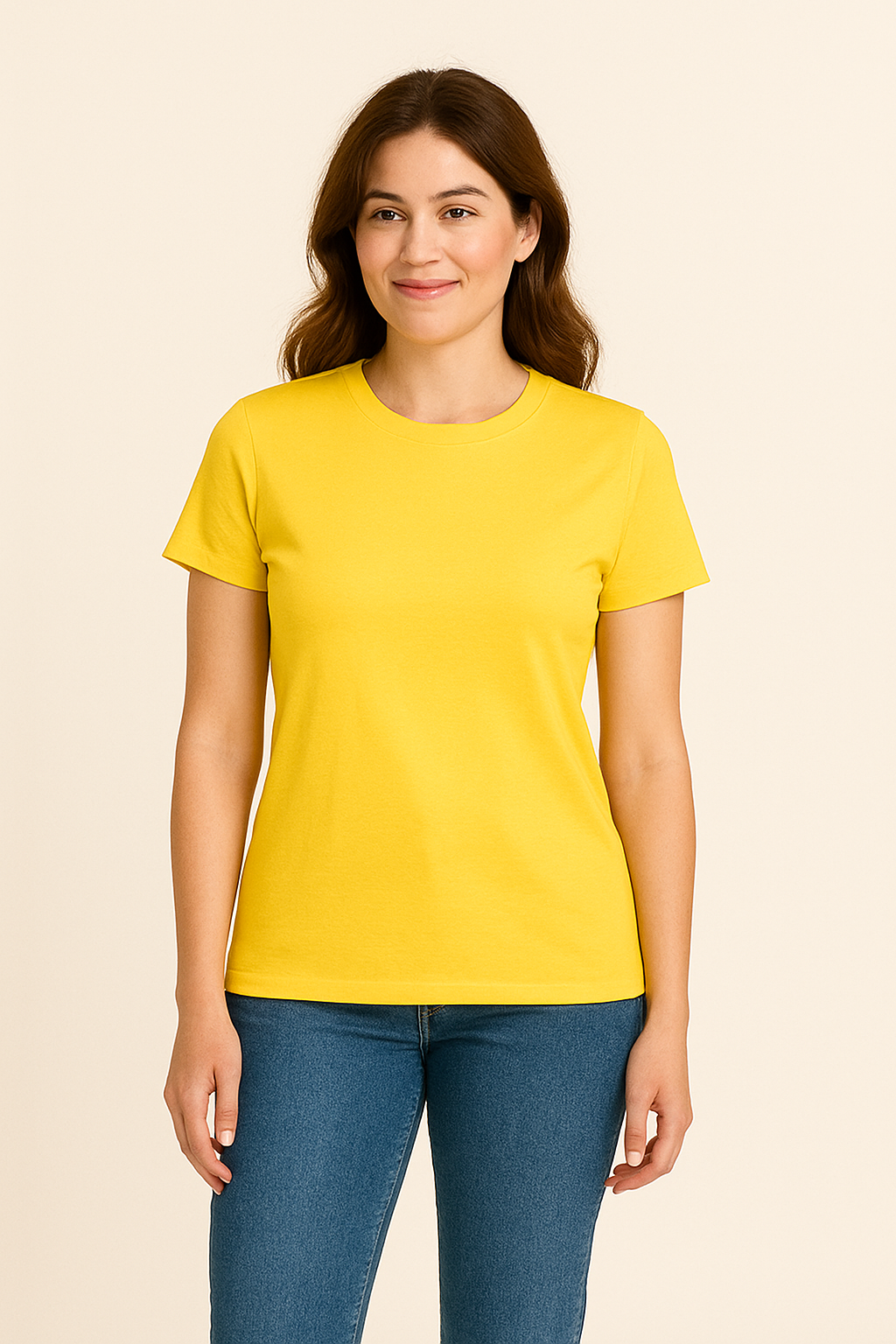 AROSA | Damen T-Shirt Baumwolle mit klassischem Schnitt für Freizeit & Stil