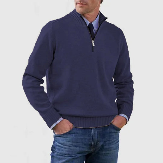 Ben Langarm Herren Zip-Pullover