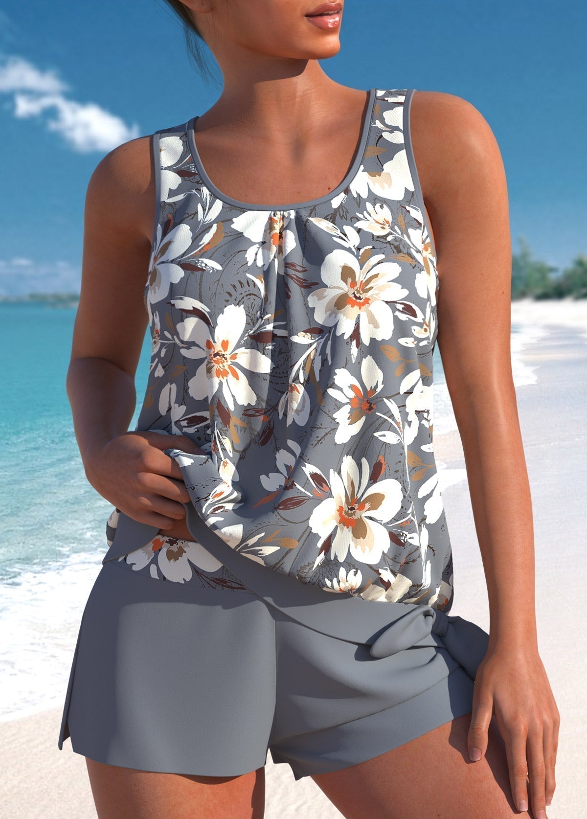 Helena | Stylisches Floral Tankini-Set für Frauen