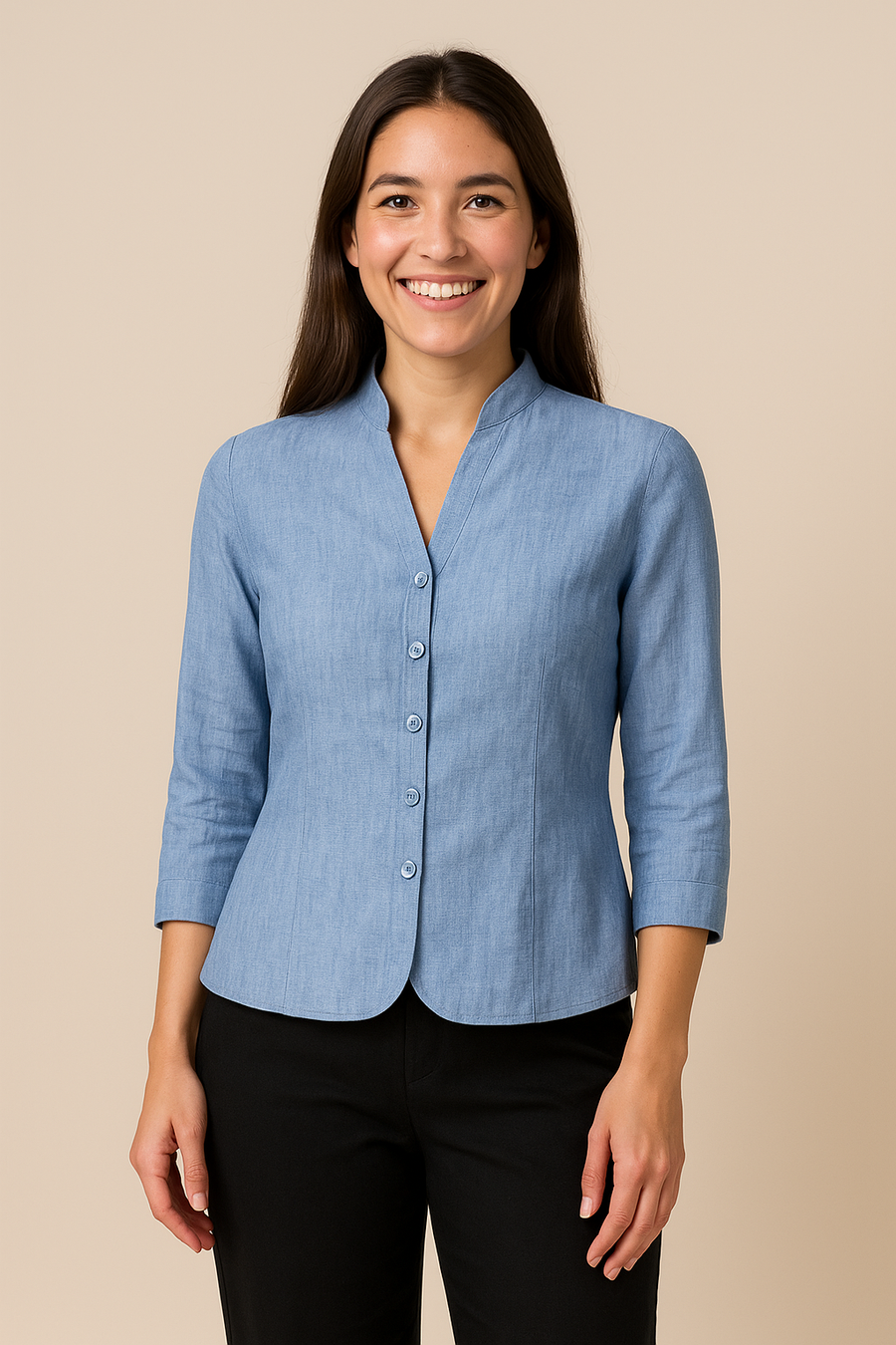 AROSA | Damen Blazer in Leinenstil leicht und sommerlich für im Büro, Feste & Freizeit