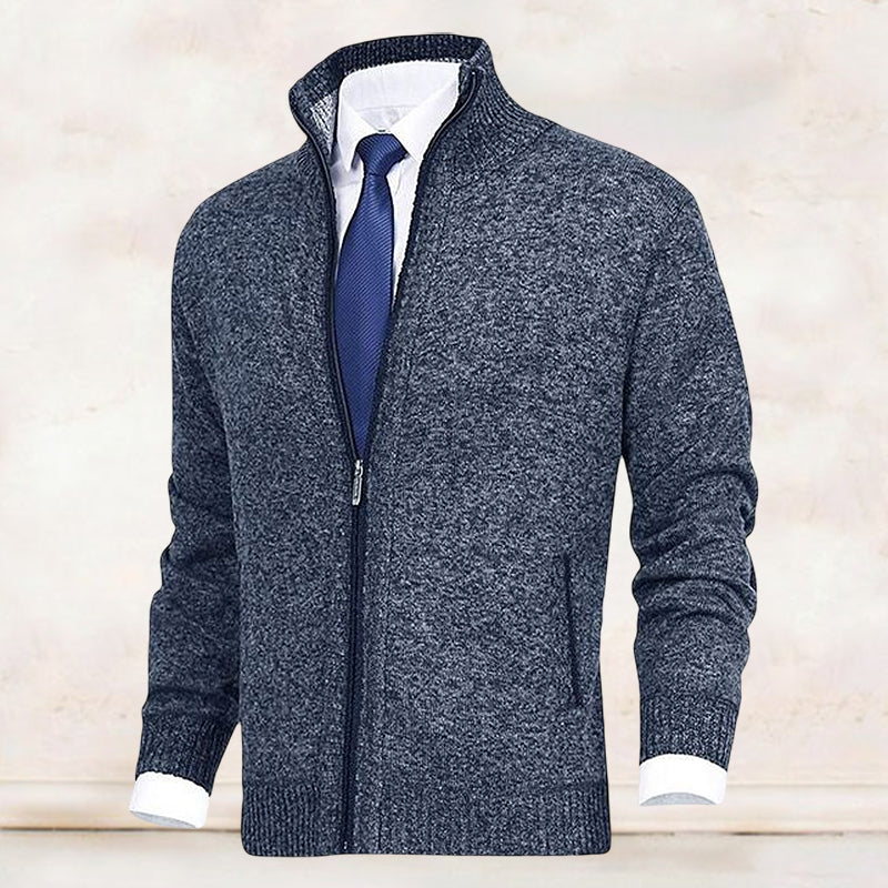 Lanzo Langärmelige Strickjacke