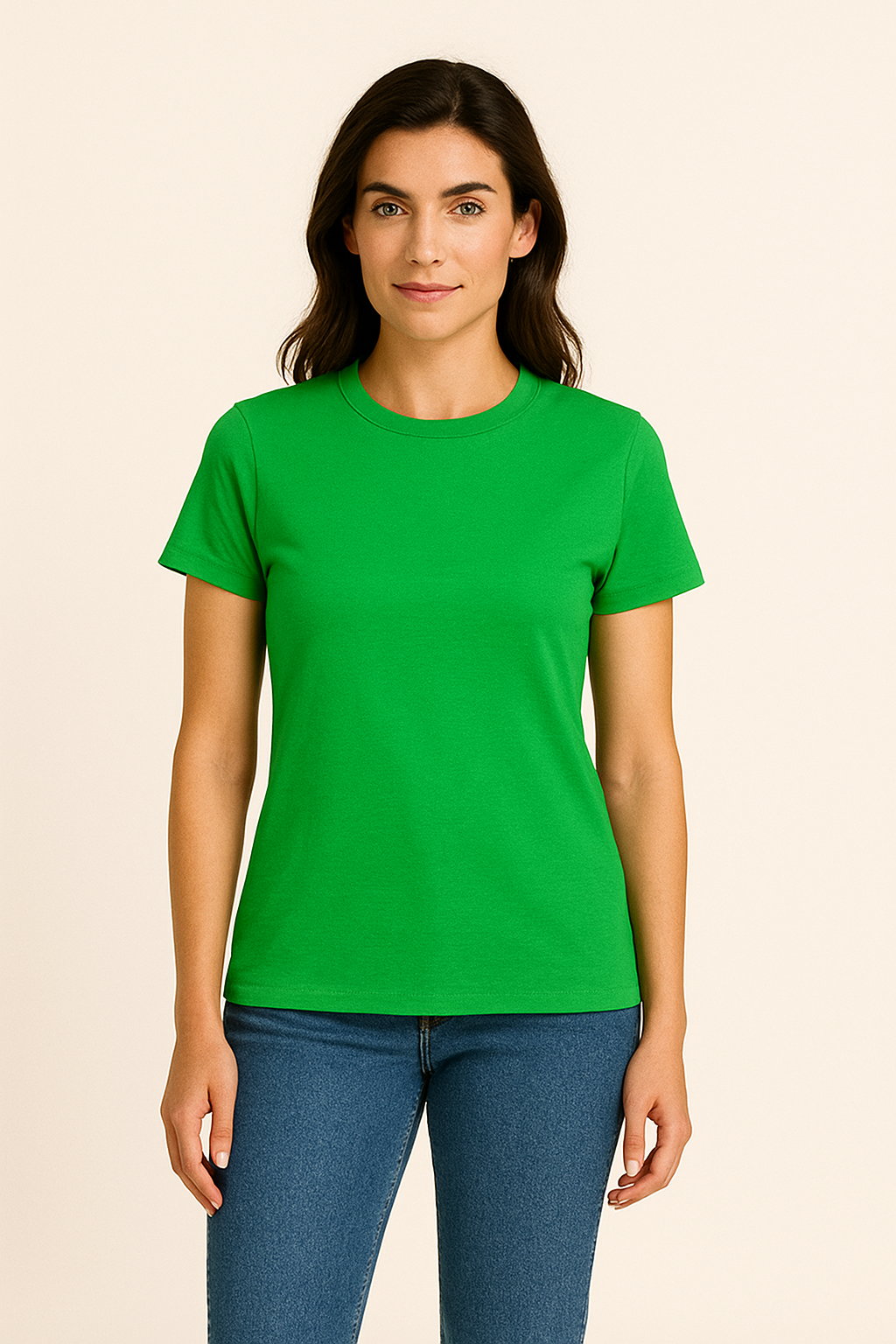 AROSA | Damen T-Shirt Baumwolle mit klassischem Schnitt für Freizeit & Stil
