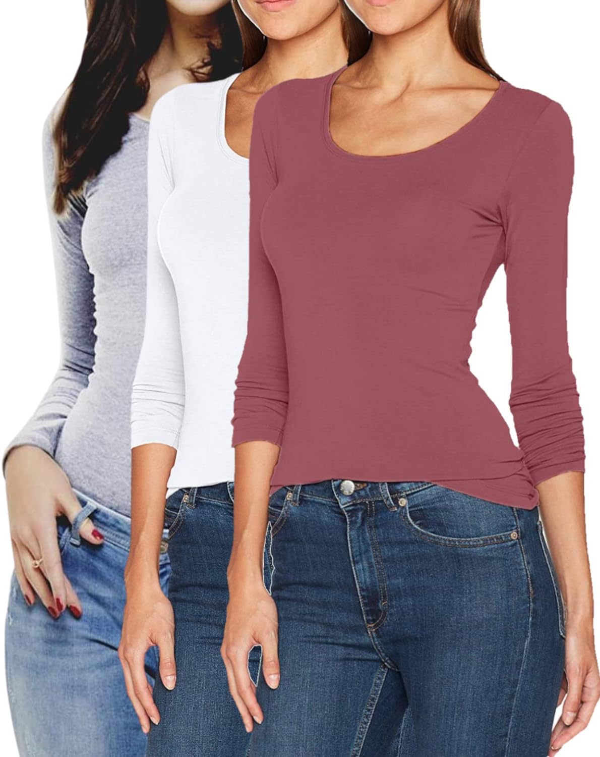 ONLY Damen Onllive Love LS Rundhals-Top, Noos, Langarmshirt