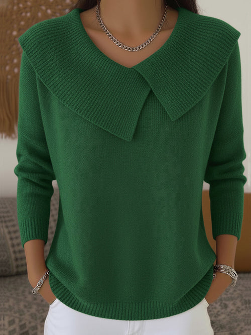 Damhnait | Wärmender Pullover mit Weichem Kragen