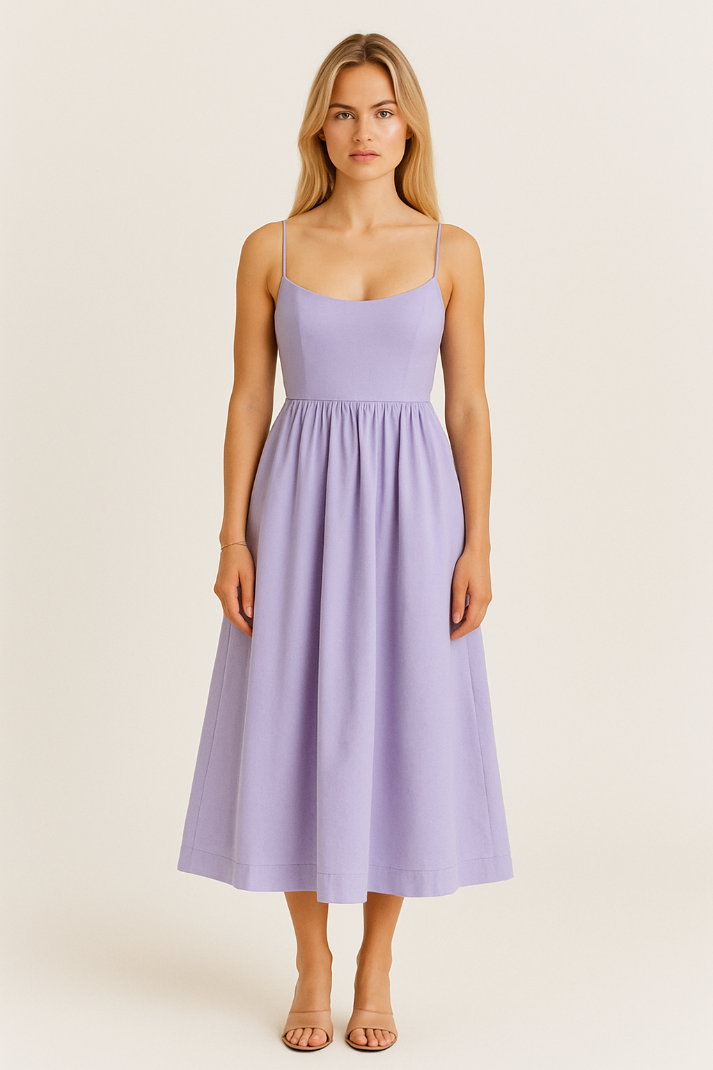 AROSA | Atmungsaktives Damen A-Linien Midikleid