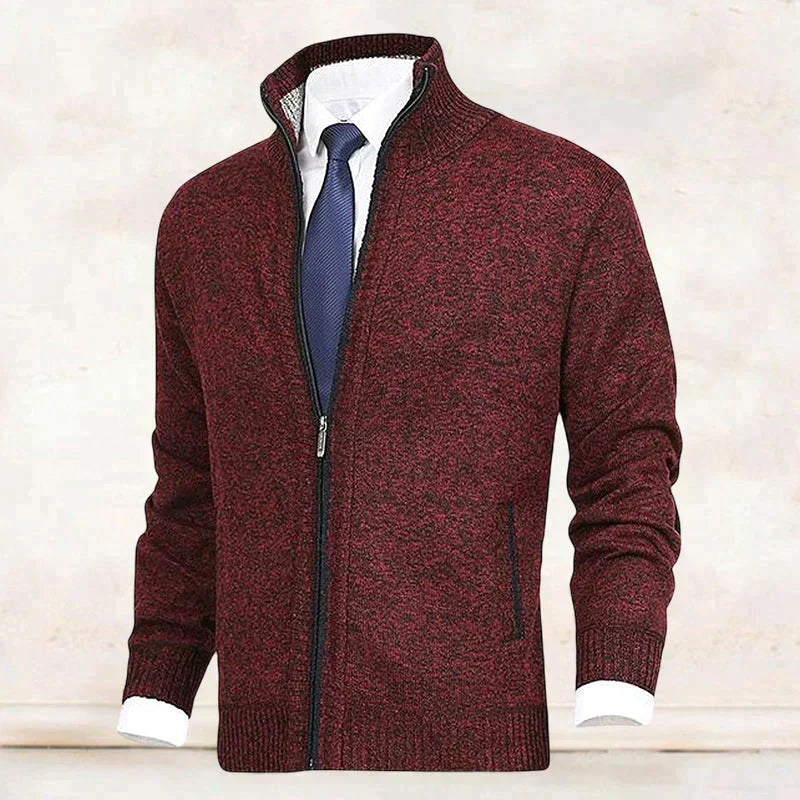 Lanzo Langärmelige Strickjacke