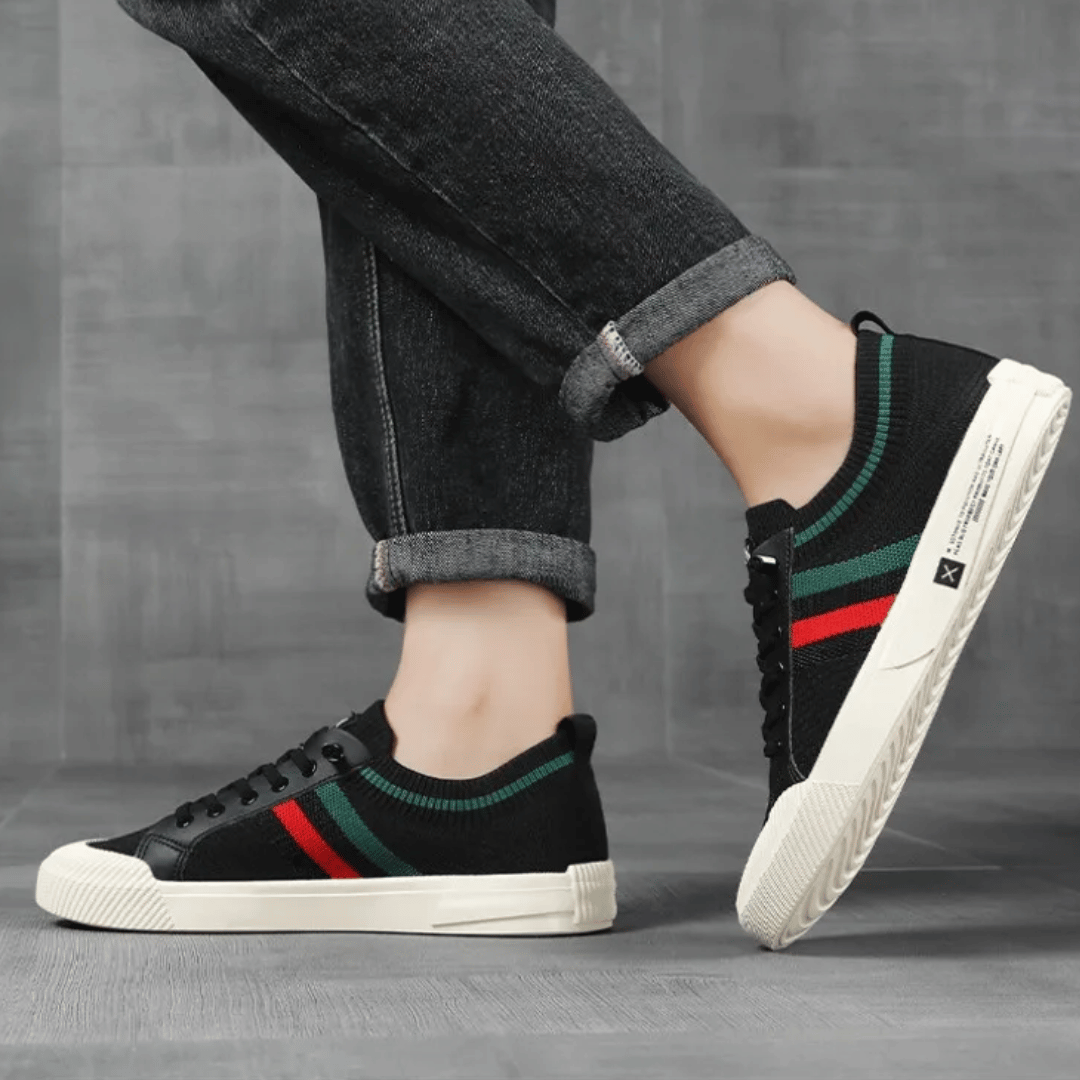AROSA| John Herren Sommer Schnürschuhe aus atmungsaktivem Strickmaterial