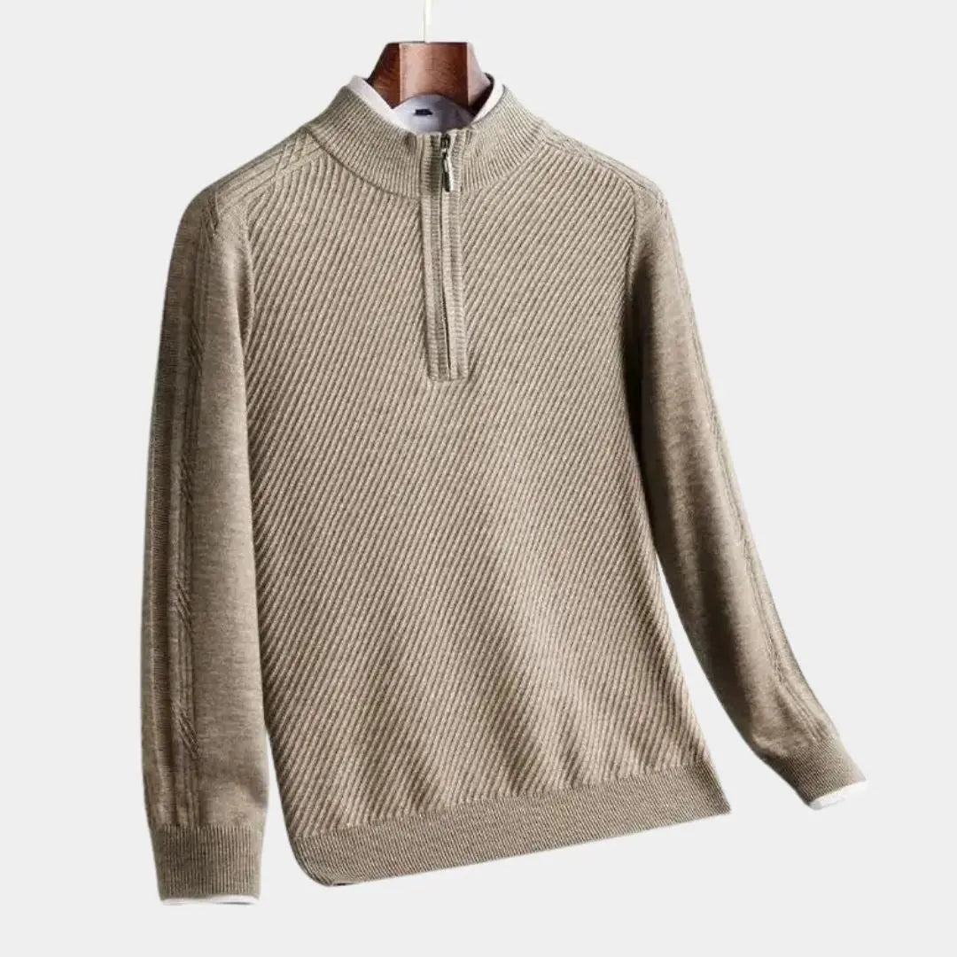 Gestreifter Wollpullover