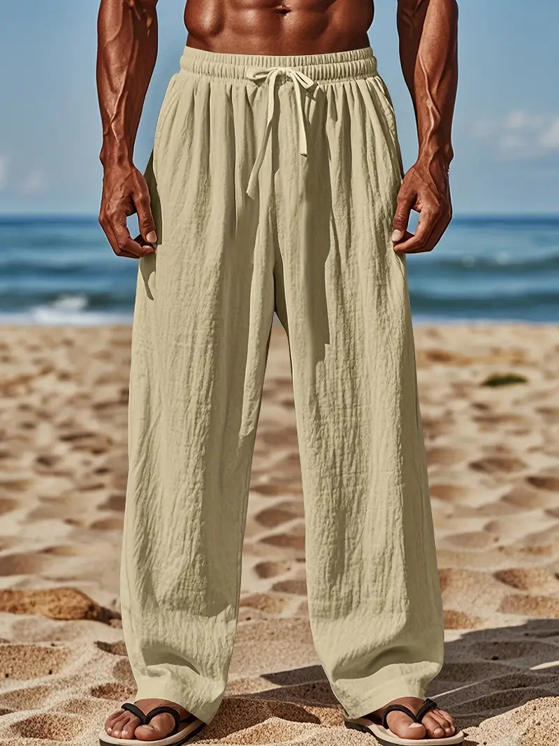 Babaev Stilvolle Leinen Hosen