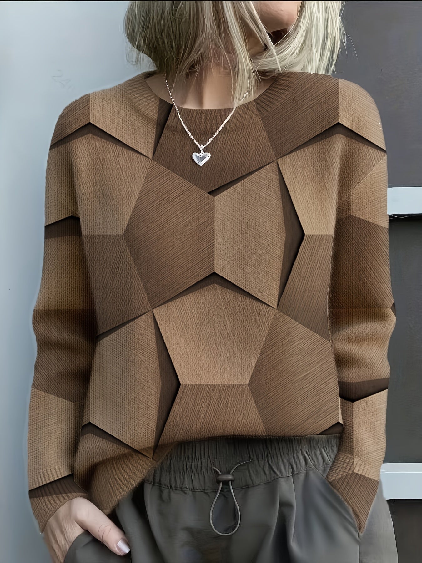 Caoimhe | Geometrisches Künstlerisches Sweatshirt