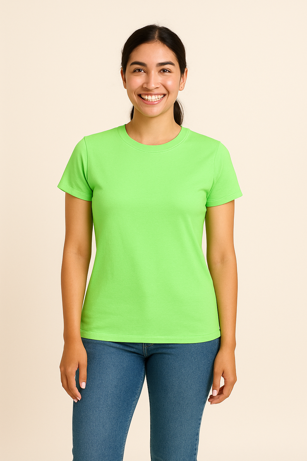 AROSA | Damen T-Shirt Baumwolle mit klassischem Schnitt für Freizeit & Stil