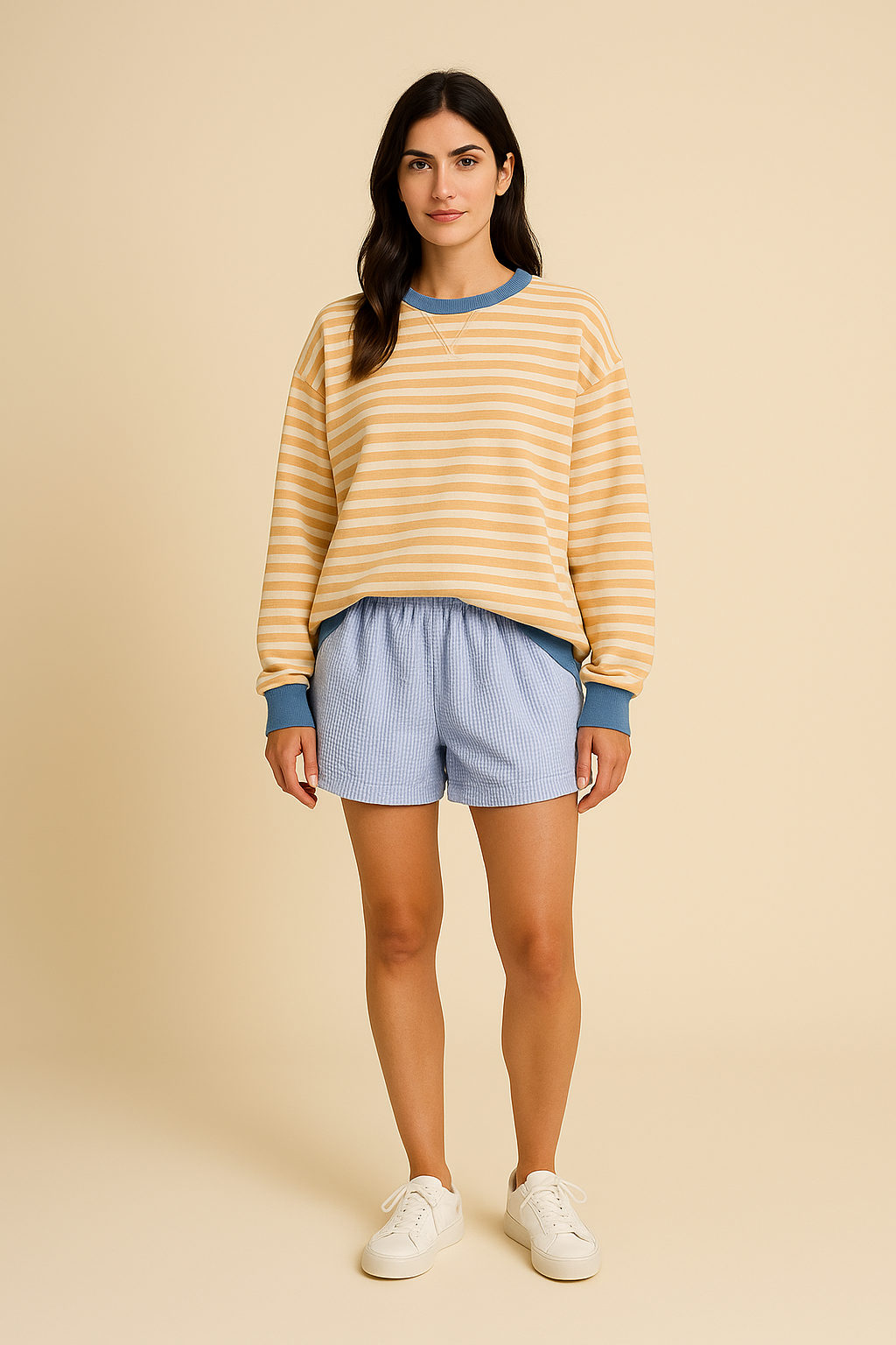 AROSA| Damen Pullover mit Streifen und lockerem Schnitt