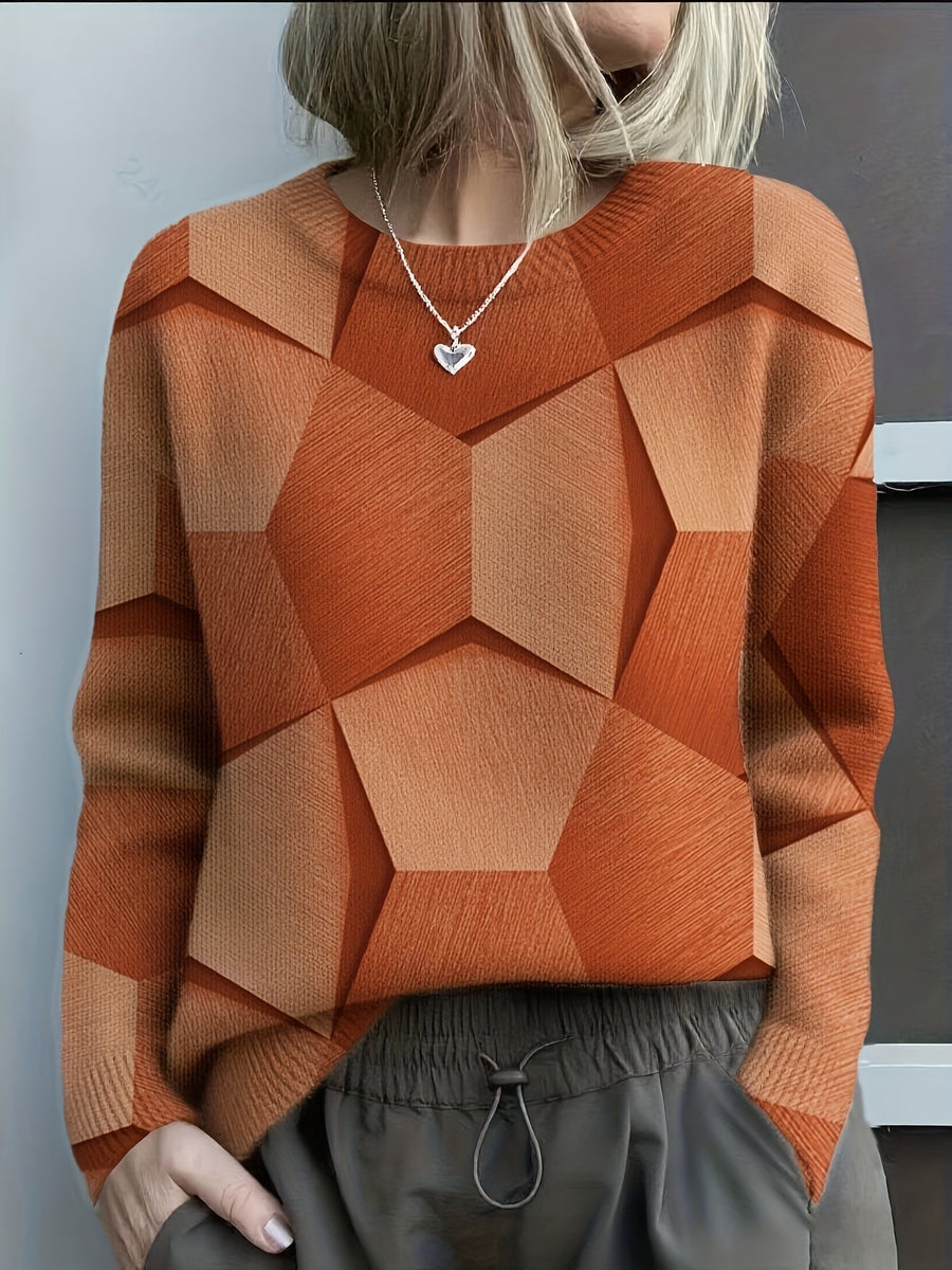 Caoimhe | Geometrisches Künstlerisches Sweatshirt