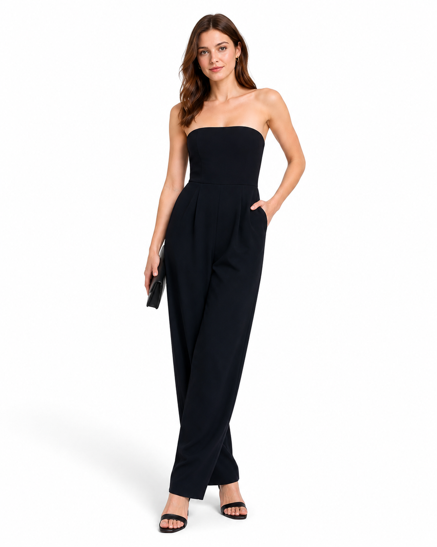 AROSA | Damen Jumpsuit trägerlos luftig-leicht mit weitem Bein