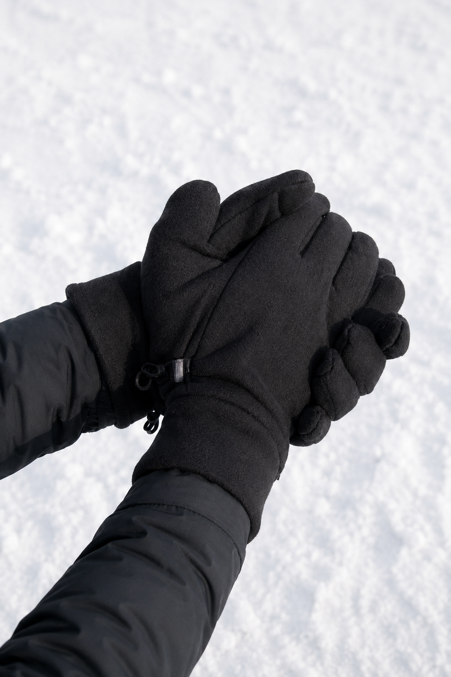 AROSA | Fleece-Handschuhe Schwarz