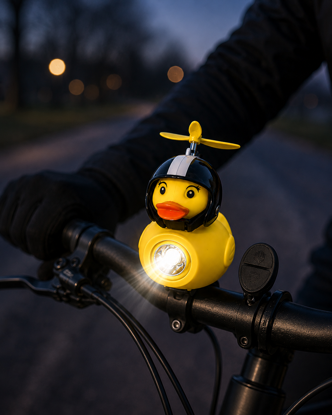 AROSA | LED Enten Fahrradlicht mit Hupe