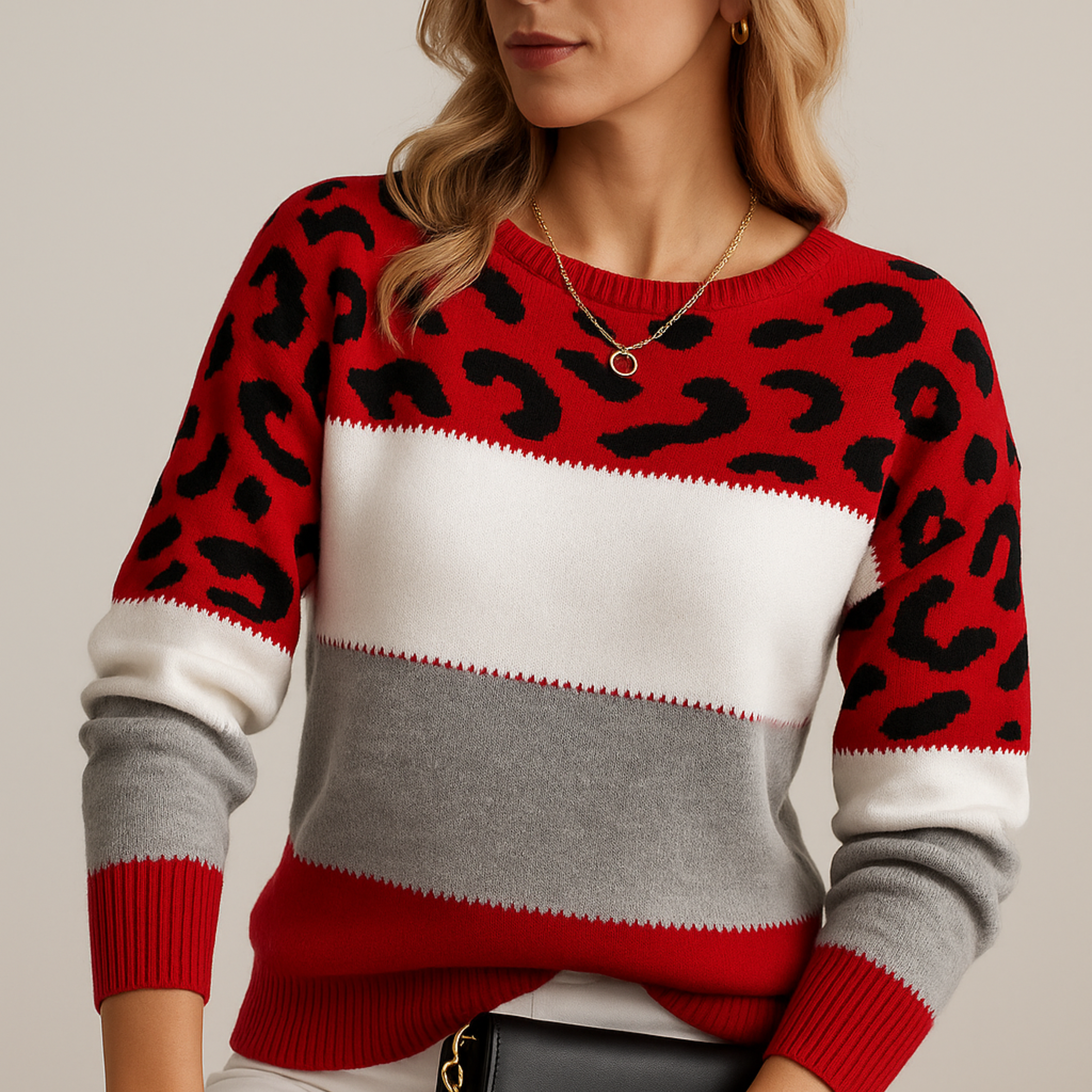 Valmont | Eleganter Leopardenpullover